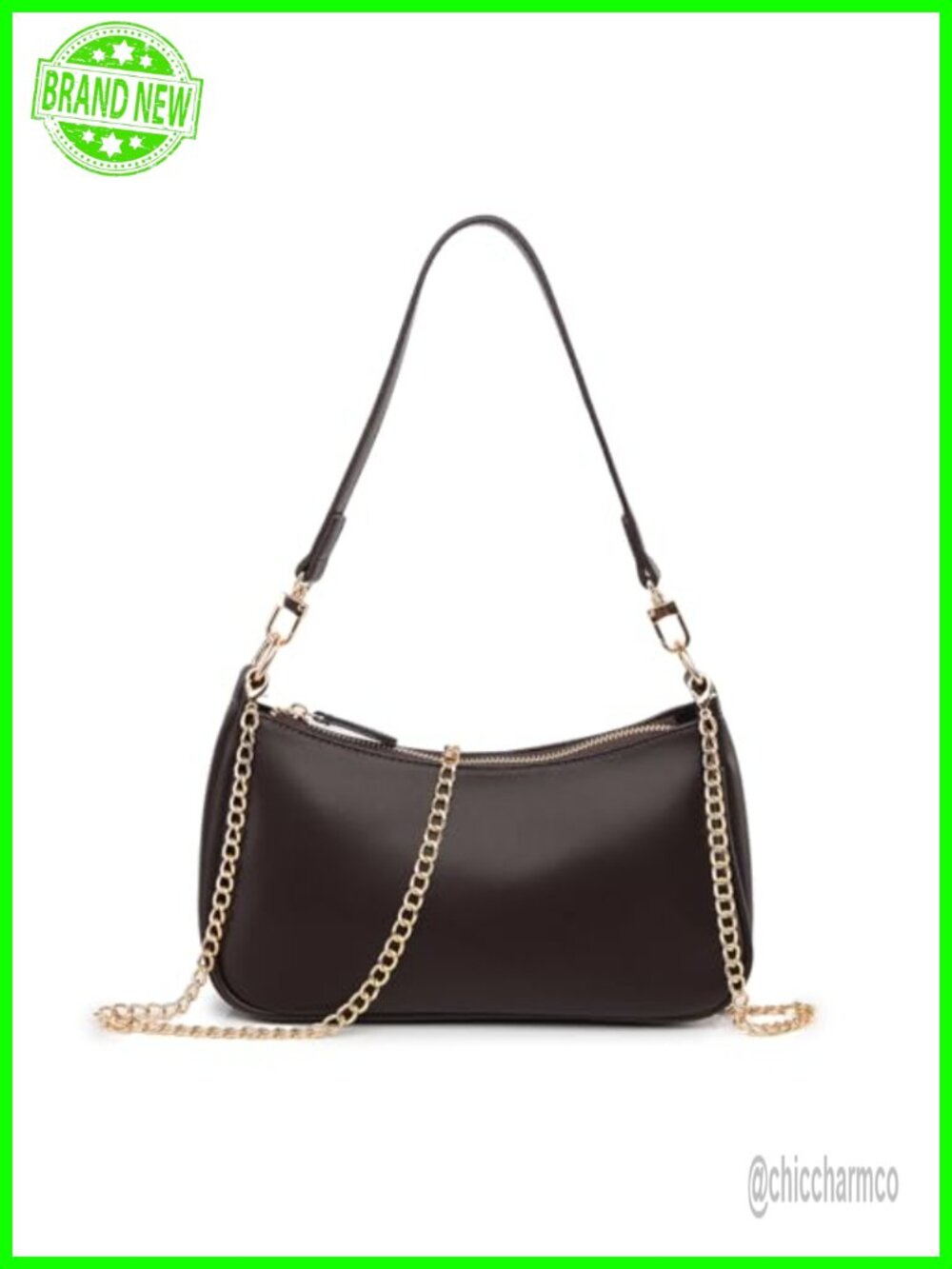 PU Leather Crossbody Shoulder Bag Hobo Purse Zipper Clutch